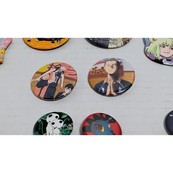 HUGE LOT OF PIN BACK ANIME BUTTONS 17 COUNT FUMIKAGE TOKOYAMI ETC - Picture 4 of 10